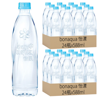 bonaqua 怡漾 鹼性離子水, 588ml, 48瓶