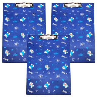 Doraemon 哆啦A夢 A4板夾 附筆夾 23 x 32cm, 藍色, 3個