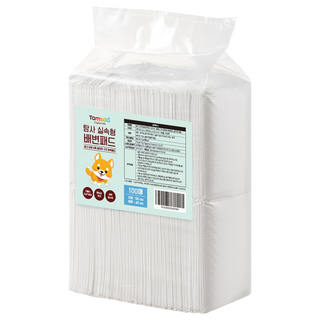 Tamsaa 瞬吸型寵物尿布墊 100片 防水底層 維持地面乾爽 超強吸水, 50 x 40cm, 1包