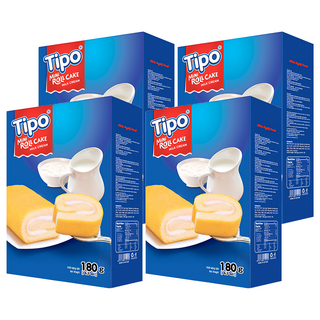 Tipo 瑞士捲 牛奶口味, 180g, 4盒