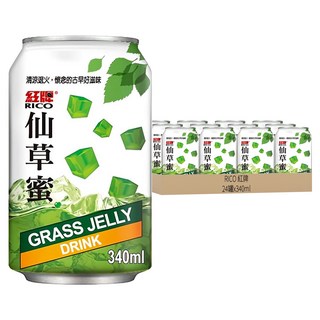 RICO 紅牌 仙草蜜, 340ml, 24罐