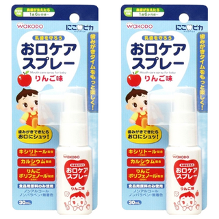 WAKODO 和光堂 嬰兒漱口噴劑 蘋果味 30mL, 2瓶