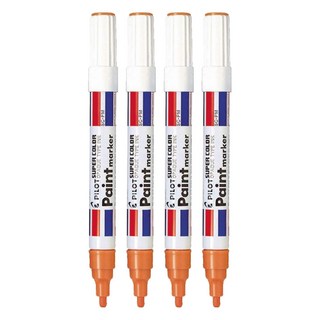 PILOT 百樂 SCPMO 油漆筆 橘色, 4支, 1色