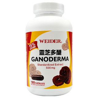 WEIDER 威德 靈芝多醣 高純度活性靈芝多醣達15%以上, 606mg, 180顆, 1罐