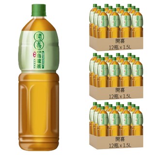 開喜 凍頂烏龍茶 無糖, 1.5L, 36瓶