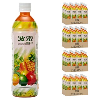 波蜜 果菜汁, 980ml, 48瓶