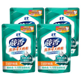 毛寶 葳香抗菌洗衣精補充包 防霉淨味 特濃 消臭, 2kg, 4包