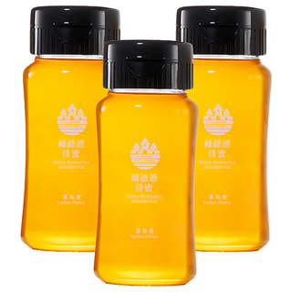 賴爺爺蜜蜂小森林 侍蜜系列 荔枝蜜, 380g, 3瓶