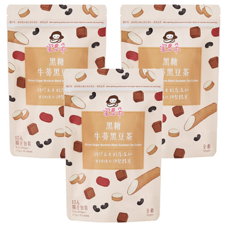 蜜思朵 黑糖牛蒡黑豆茶, 17g, 15顆, 3袋