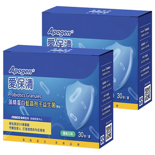 FEBICO 遠東生技 Apogen 愛保清 藻精蛋白藍晶孢子益生菌顆粒 2g, 30包, 2盒