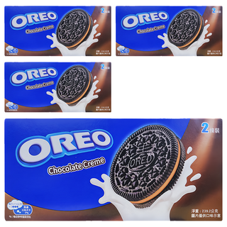 OREO 奧利奧 巧克力口味夾心餅乾 2條裝, 220.8g, 4盒