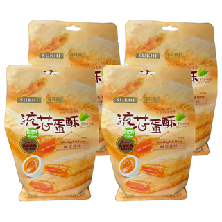 SUKHI 巧戀流芯蛋酥 鹹蛋黃, 140g, 4袋