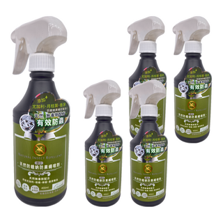 QUNDO 康朵 天然防娥蚋防果蠅噴劑 400ml, 5瓶