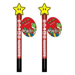 SUPER MARIO 超級瑪利歐 轉轉筆, 無敵星, 2支