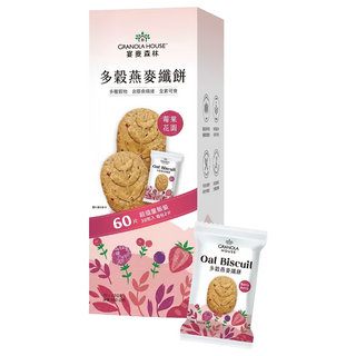 GRANOLA HOUSE 宴麥森林 多穀燕麥纖餅 莓果花園 60片, 660g, 1盒