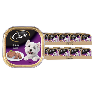 Cesar 西莎 精緻餐盒 小羊肉 口味 Set 優質鮮肉製成 均衡營養 低熱量配方, 100g, 48罐