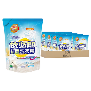 依必朗 防蹣抗菌洗衣精補充包 海洋微風, 1.8kg, 8包