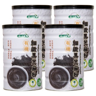 統一生機 有機細緻黑芝麻粉, 350g, 4罐