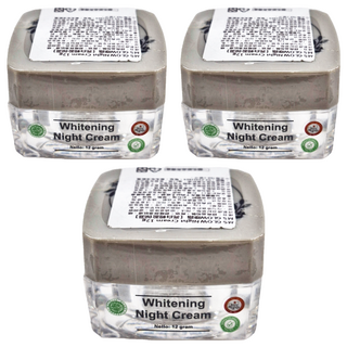 MS GLOW 晚霜 輕盈 3罐 12g - 夜間修護、提亮膚色、保濕滋潤