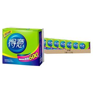得意 超值抽取式衛生紙 150張, 12包, 7袋