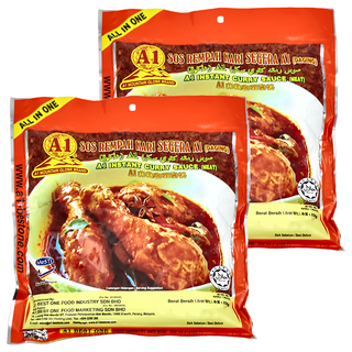 地球山標 A1牌 南洋風味肉類咖哩醬料 230g, 2包