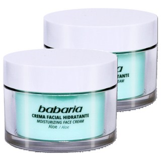 babaria 24小時蘆薈保濕面霜 50ml 長效保濕、舒緩修復、男女通用, 2罐