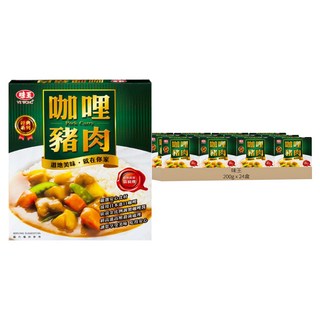 味王 咖哩豬肉調理包, 200g, 24盒