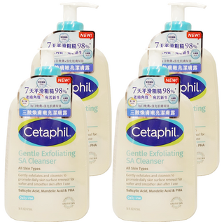 Cetaphil 舒特膚 三酸煥膚嫩亮潔膚露, 4個, 473ml