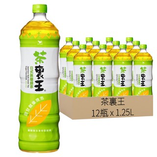 茶裏王 日式無糖綠茶, 1.25L, 12瓶