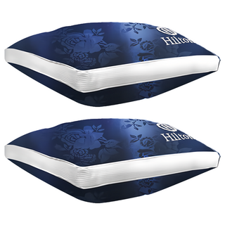 Hilton 希爾頓 凡爾賽宮迷情藍茫銀離子沉睡獨立筒枕 五星級飯店, 70 x 45 x 15cm, 藍色, 2個