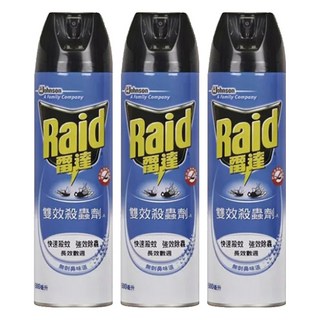 Raid 雷達 雙效殺蟲劑, 500ml, 3瓶
