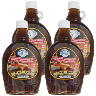 STEEVES MAPLES 加拿大楓糖漿 無麩質, 375ml, 4瓶