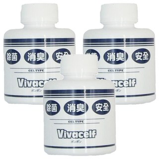 台灣虎牌 Vivacelf 除菌消臭安全置放瓶, 160g, 3瓶, 不適用