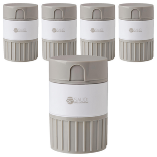 原生良品 多功能便攜自帶水杯切藥磨藥器/儲藥收納盒, 5個