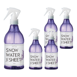DAILY AROMA JAPAN snow water 寢具涼感消臭噴霧 薰衣草 350ml 消除異味, 5個