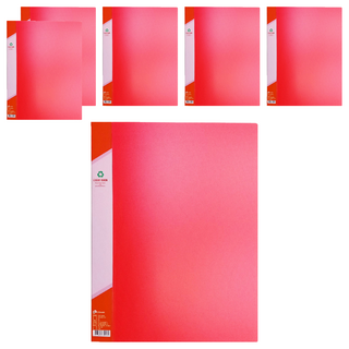 SUANDER 雙德文具 A4資料簿, 紅色, 6本