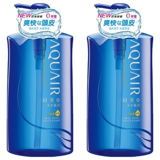 AQUAIR 阿葵亞 淨水賦活洗髮精 保濕型, 深層淨化 長效鎖水, 豐盈蓬鬆, 1L, 2件