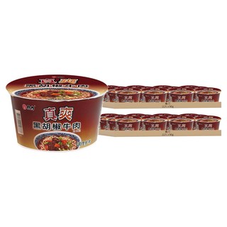 維力 真爽 黑胡椒牛肉風味麵, 24入
