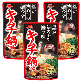 ICHIBIKI 一引 火鍋高湯底 泡菜風味火鍋高湯, 720g, 3個