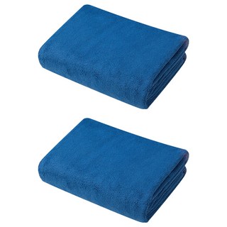 CB JAPAN carari 泡泡糖 超柔系列超細纖維3倍吸水毛巾, 典雅藍, 2條