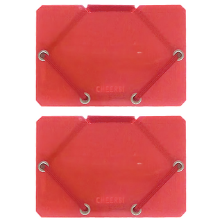 KING JIM CHEERS! 霓虹色卡片收納夾 CH2512T-RD 107 x 71 x 8mm 26g, 紅色, 2個