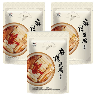 大甲佳旭 麻辣豆腐, 全素, 非基改豆腐, 450g, 3包