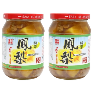 譽方媽媽 蔭鳳梨 純素 台灣產, 380g, 2罐