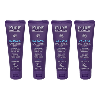 P'URE Papaya 木瓜足部腳跟滋潤霜 50g, 4條 - 澳洲木瓜霜, 滋潤保濕, 腳跟龜裂護理, 1條