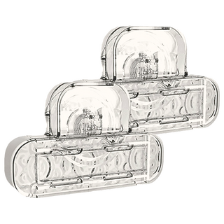 吸盤系列 透明波紋延長線固定器 2個 透明白