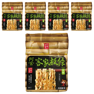 阿舍食堂 客家粄條 勁寬板條口感 原味 蛋奶素, 475g, 5袋