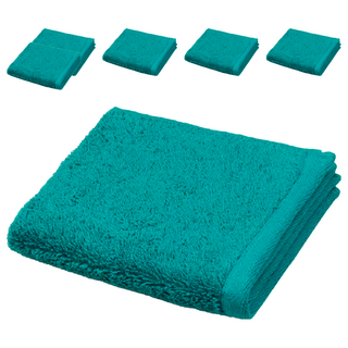 Canningvale 坎寧威爾 皇家璀璨毛巾 - 深海綠 (藍綠), 100% 陸地精梳棉, 45x55cm, 600gsm, 6條