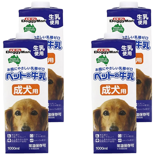 DoggyMan 多格漫 澳洲犬用牛奶 成犬用, 生乳, 1L, 4罐