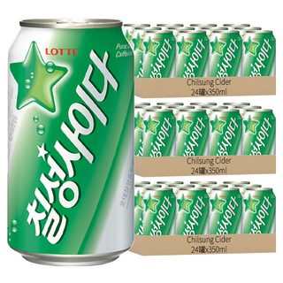 Chilsung Cider 汽水, 350ml, 72罐