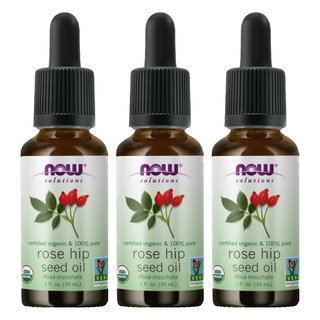 NOW solutions 美國USDA有機認證純玫瑰果保濕油, 30ml, 3瓶